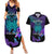 Suicide Awareness Your Story Is Not Over Yet Couples Matching Summer Maxi Dress and Hawaiian Shirt Polynesian Butterfly Tattoo LT14 Purple - Polynesian Pride