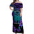 Suicide Awareness Your Story Is Not Over Yet Off Shoulder Maxi Dress Polynesian Butterfly Tattoo LT14 Women Purple - Polynesian Pride