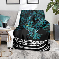 New Zealand Sulphur-crested Cockatoo Blanket Aotearoa Maori Mix Paua Shell LT14 - Polynesian Pride
