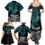 New Zealand Sulphur-crested Cockatoo Family Matching Summer Maxi Dress and Hawaiian Shirt Aotearoa Maori Mix Paua Shell