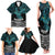 New Zealand Sulphur-crested Cockatoo Family Matching Tank Maxi Dress and Hawaiian Shirt Aotearoa Maori Mix Paua Shell