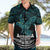 New Zealand Sulphur-crested Cockatoo Hawaiian Shirt Aotearoa Maori Mix Paua Shell