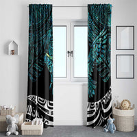 New Zealand Sulphur-crested Cockatoo Window Curtain Aotearoa Maori Mix Paua Shell LT14 - Polynesian Pride