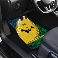 Malampa Province Car Mats Vanuatu Map - Plumeria Flag Color LT14 - Polynesian Pride