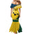 Malampa Province Family Matching Mermaid Dress and Hawaiian Shirt Vanuatu Map - Plumeria Flag Color