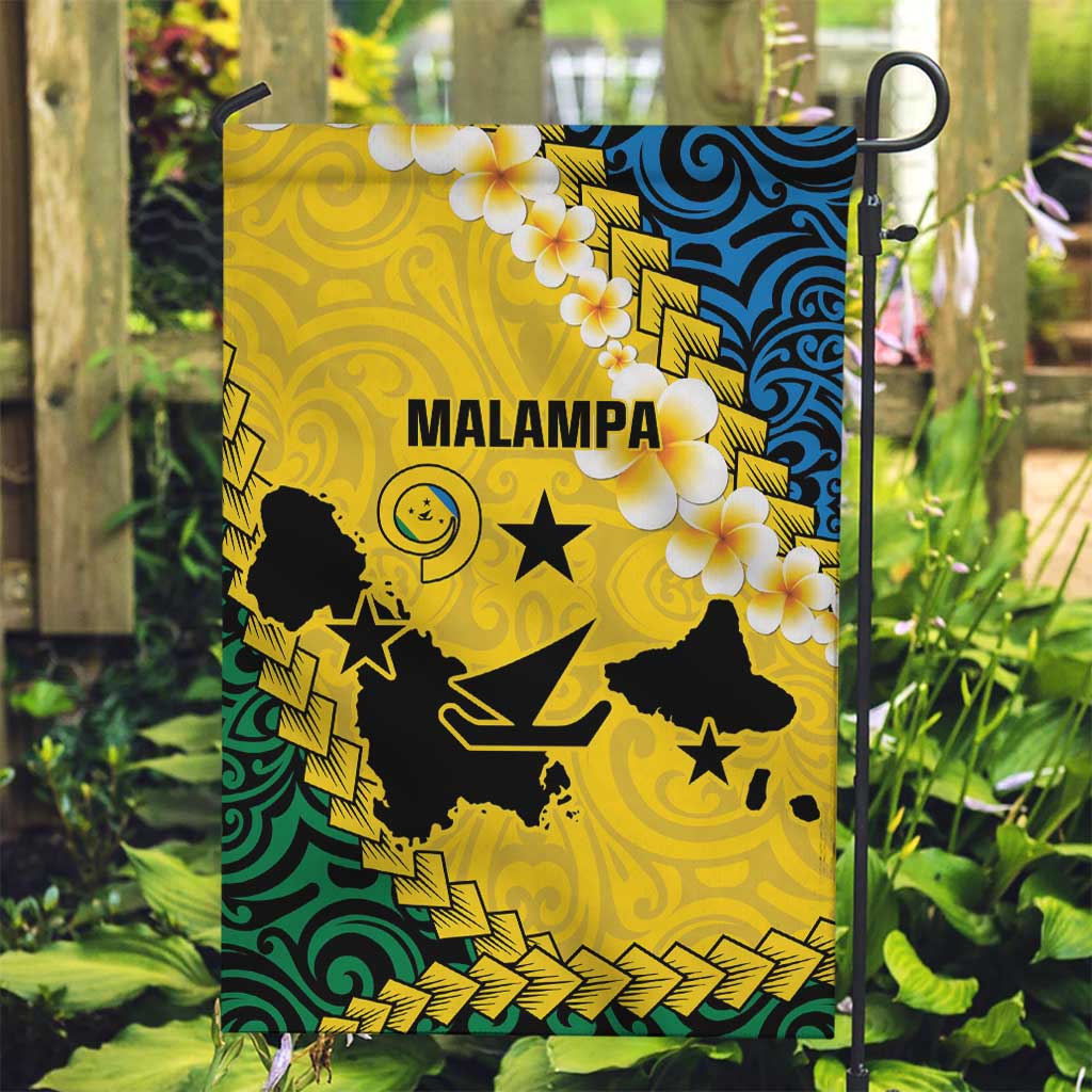 Malampa Province Garden Flag Vanuatu Map - Plumeria Flag Color LT14 Garden Flag Yellow - Polynesian Pride