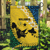 Malampa Province Garden Flag Vanuatu Map - Plumeria Flag Color LT14 Garden Flag Yellow - Polynesian Pride
