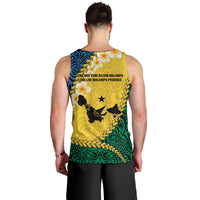 Malampa Province Men Tank Top Vanuatu Map - Plumeria Flag Color LT14 - Polynesian Pride