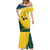 Malampa Province Mermaid Dress Vanuatu Map - Plumeria Flag Color