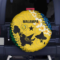 Malampa Province Spare Tire Cover Vanuatu Map - Plumeria Flag Color LT14 - Polynesian Pride