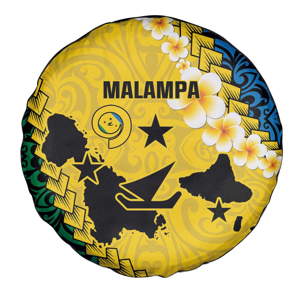Malampa Province Spare Tire Cover Vanuatu Map - Plumeria Flag Color LT14 - Polynesian Pride