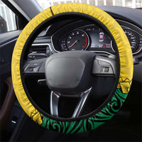 Malampa Province Steering Wheel Cover Vanuatu Map - Plumeria Flag Color LT14 - Polynesian Pride