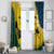 Malampa Province Window Curtain Vanuatu Map - Plumeria Flag Color