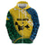 Malampa Province Zip Hoodie Vanuatu Map - Plumeria Flag Color