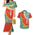 Penama Province Couples Matching Mermaid Dress and Hawaiian Shirt Vanuatu Map - Plumeria Flag Color