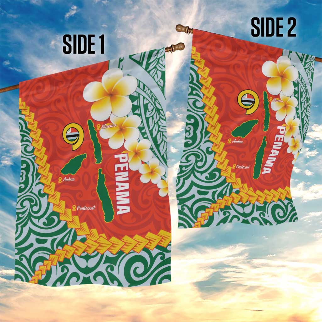 Penama Province Garden Flag Vanuatu Map - Plumeria Flag Color LT14 - Polynesian Pride