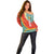 Penama Province Off Shoulder Sweater Vanuatu Map - Plumeria Flag Color