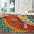 Penama Province Round Carpet Vanuatu Map - Plumeria Flag Color