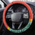 Penama Province Steering Wheel Cover Vanuatu Map - Plumeria Flag Color