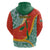 Penama Province Zip Hoodie Vanuatu Map - Plumeria Flag Color