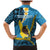 Sanma Province Family Matching Mermaid Dress and Hawaiian Shirt Vanuatu Pattern Myna Bird - Plumeria Flag Color