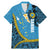 Sanma Province Family Matching Mermaid Dress and Hawaiian Shirt Vanuatu Pattern Myna Bird - Plumeria Flag Color