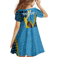 Sanma Province Family Matching Off The Shoulder Long Sleeve Dress and Hawaiian Shirt Vanuatu Pattern Myna Bird - Plumeria Flag Color