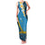 Sanma Province Family Matching Tank Maxi Dress and Hawaiian Shirt Vanuatu Pattern Myna Bird - Plumeria Flag Color