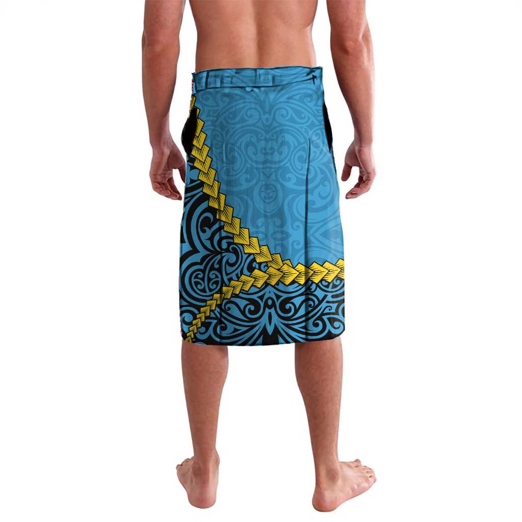 Sanma Province Lavalava Vanuatu Pattern Myna Bird - Plumeria Flag Color LT14 - Polynesian Pride