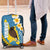 Sanma Province Luggage Cover Vanuatu Pattern Myna Bird - Plumeria Flag Color