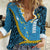 Sanma Province Women Casual Shirt Vanuatu Pattern Myna Bird - Plumeria Flag Color