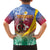 Shefa Province Hawaiian Shirt Vanuatu Pattern Map - Plumeria Flag Color