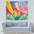 Shefa Province Tapestry Vanuatu Pattern Map - Plumeria Flag Color