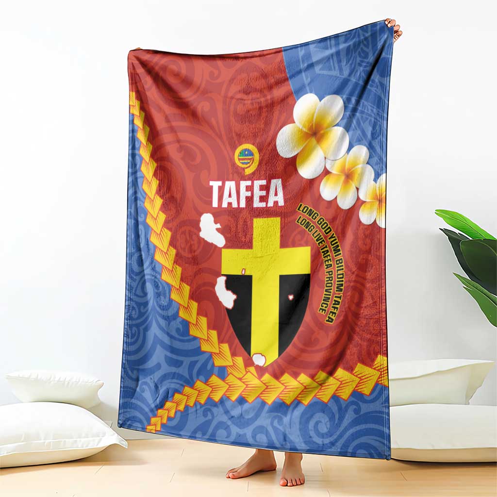 Tafea Province Blanket Vanuatu Pattern Map - Plumeria Flag Color LT14 - Polynesian Pride