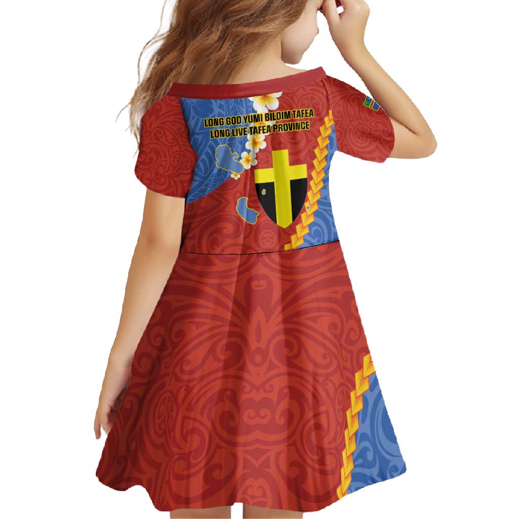 Tafea Province Family Matching Tank Maxi Dress and Hawaiian Shirt Vanuatu Pattern Map - Plumeria Flag Color