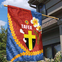 Tafea Province Garden Flag Vanuatu Pattern Map - Plumeria Flag Color LT14 - Polynesian Pride