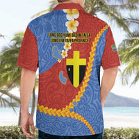Tafea Province Hawaiian Shirt Vanuatu Pattern Map - Plumeria Flag Color LT14 - Polynesian Pride