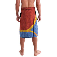 Tafea Province Lavalava Vanuatu Pattern Map - Plumeria Flag Color LT14 - Polynesian Pride