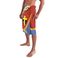 Tafea Province Lavalava Vanuatu Pattern Map - Plumeria Flag Color LT14 - Polynesian Pride