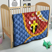 Tafea Province Quilt Vanuatu Pattern Map - Plumeria Flag Color