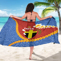 Tafea Province Sarong Vanuatu Pattern Map - Plumeria Flag Color
