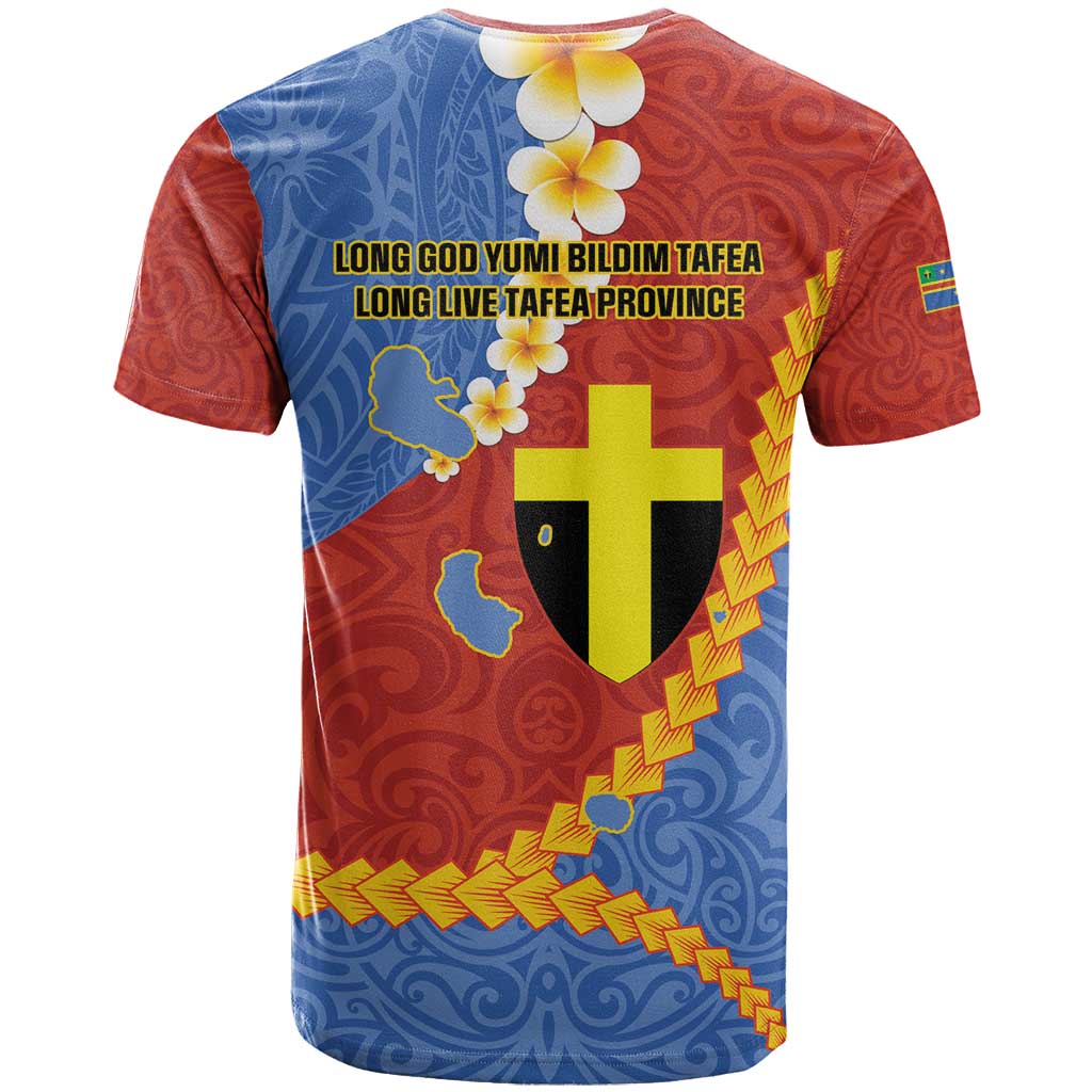Tafea Province T Shirt Vanuatu Pattern Map - Plumeria Flag Color LT14 - Polynesian Pride