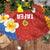 Tafea Province Tree Skirt Vanuatu Pattern Map - Plumeria Flag Color