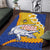 Torba Province Area Rug Vanuatu Pattern Crocodile - Plumeria Flag Color