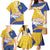 Torba Province Family Matching Mermaid Dress and Hawaiian Shirt Vanuatu Pattern Crocodile - Plumeria Flag Color