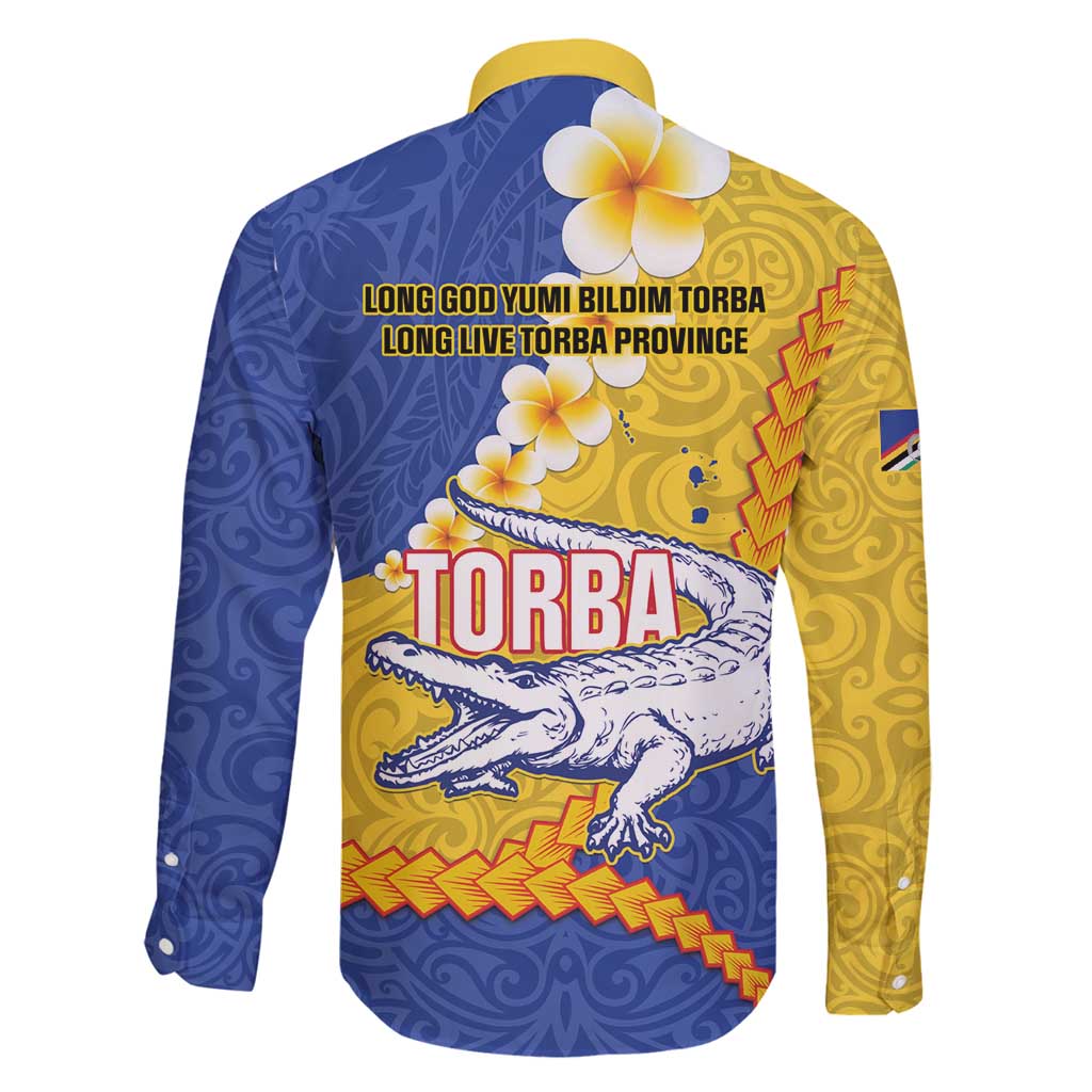 Torba Province Family Matching Off Shoulder Short Dress and Hawaiian Shirt Vanuatu Pattern Crocodile - Plumeria Flag Color