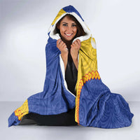 Torba Province Hooded Blanket Vanuatu Pattern Crocodile - Plumeria Flag Color LT14 - Polynesian Pride