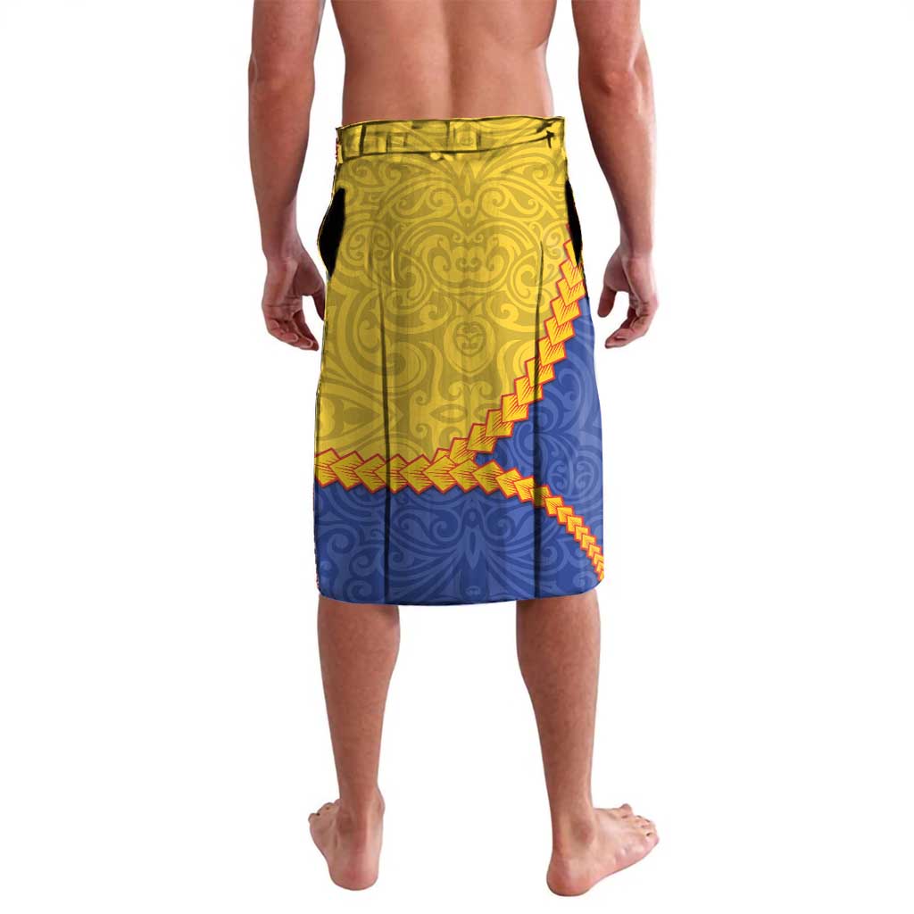 Torba Province Lavalava Vanuatu Pattern Crocodile - Plumeria Flag Color LT14 - Polynesian Pride