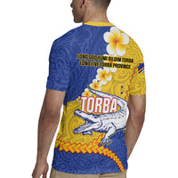 Torba Province Rugby Jersey Vanuatu Pattern Crocodile - Plumeria Flag Color LT14 - Polynesian Pride