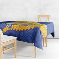 Torba Province Tablecloth Vanuatu Pattern Crocodile - Plumeria Flag Color LT14 - Polynesian Pride